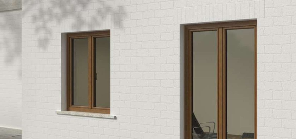 infissi in alluminio effetto legno